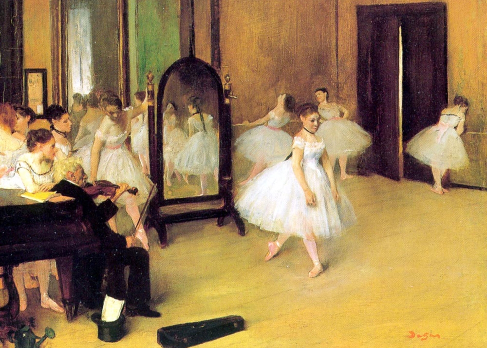 Edgar Degas. Clase de danza. 1871. Metropolitan Museum. Nueva York.