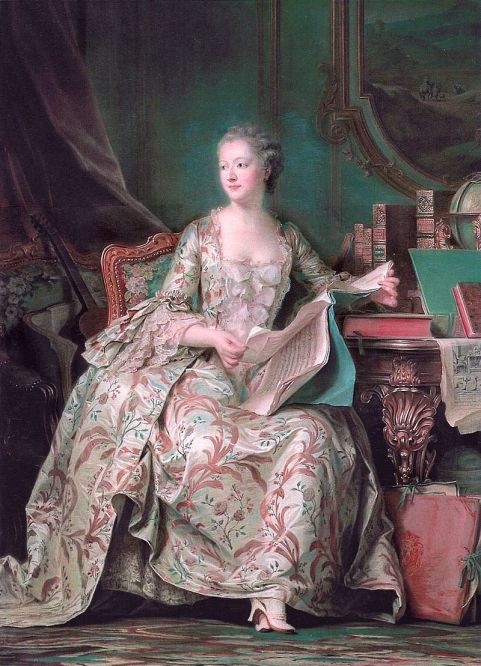 Maurice Quentin de La Tour. Madame de Pompadour. Hacia 1748-1755. Museo del Louvre. París.