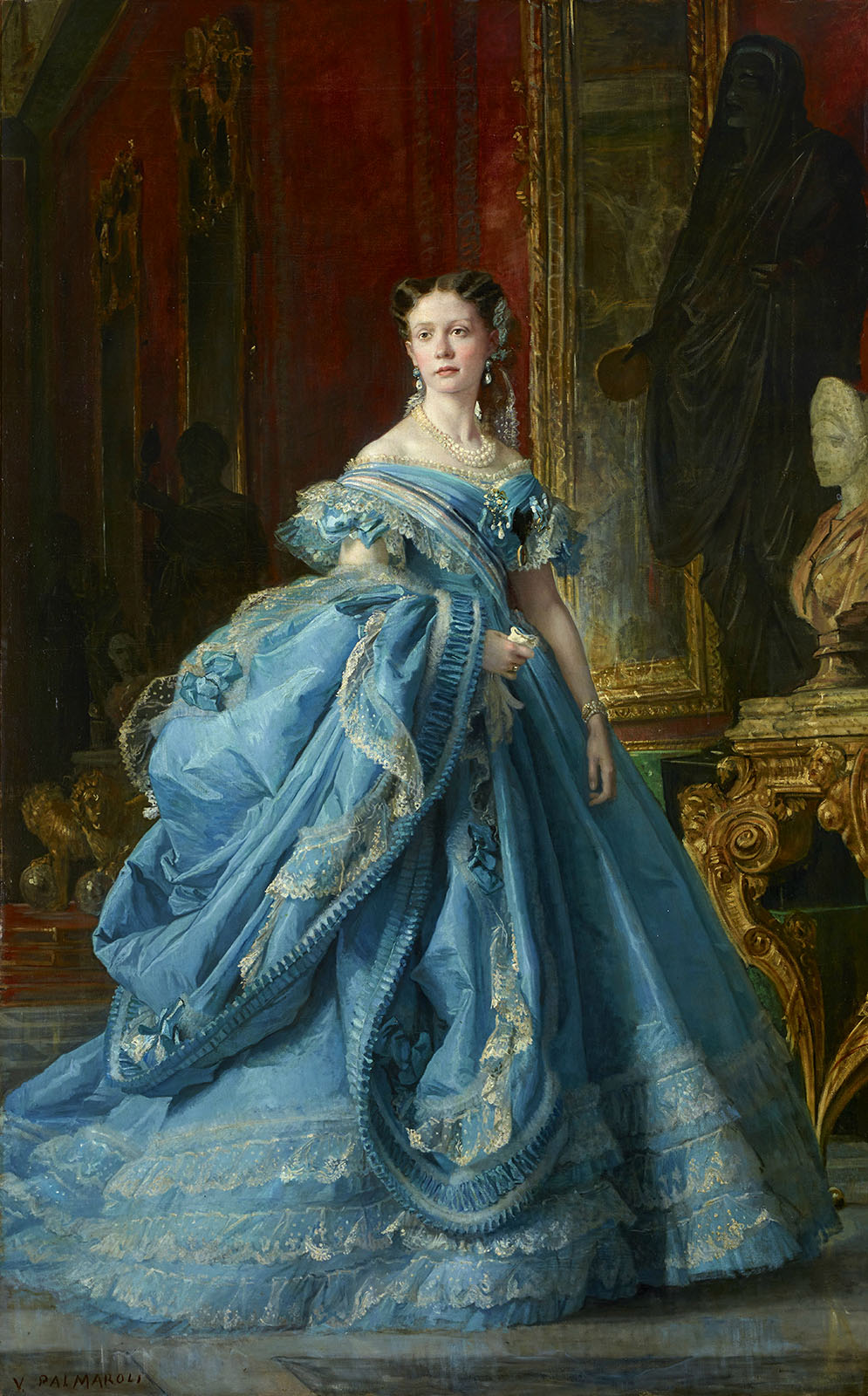 Vicente Palmaroli. La Infanta Isabel de Borbón y Borbón. 1866. Palacio Real. Madrid.